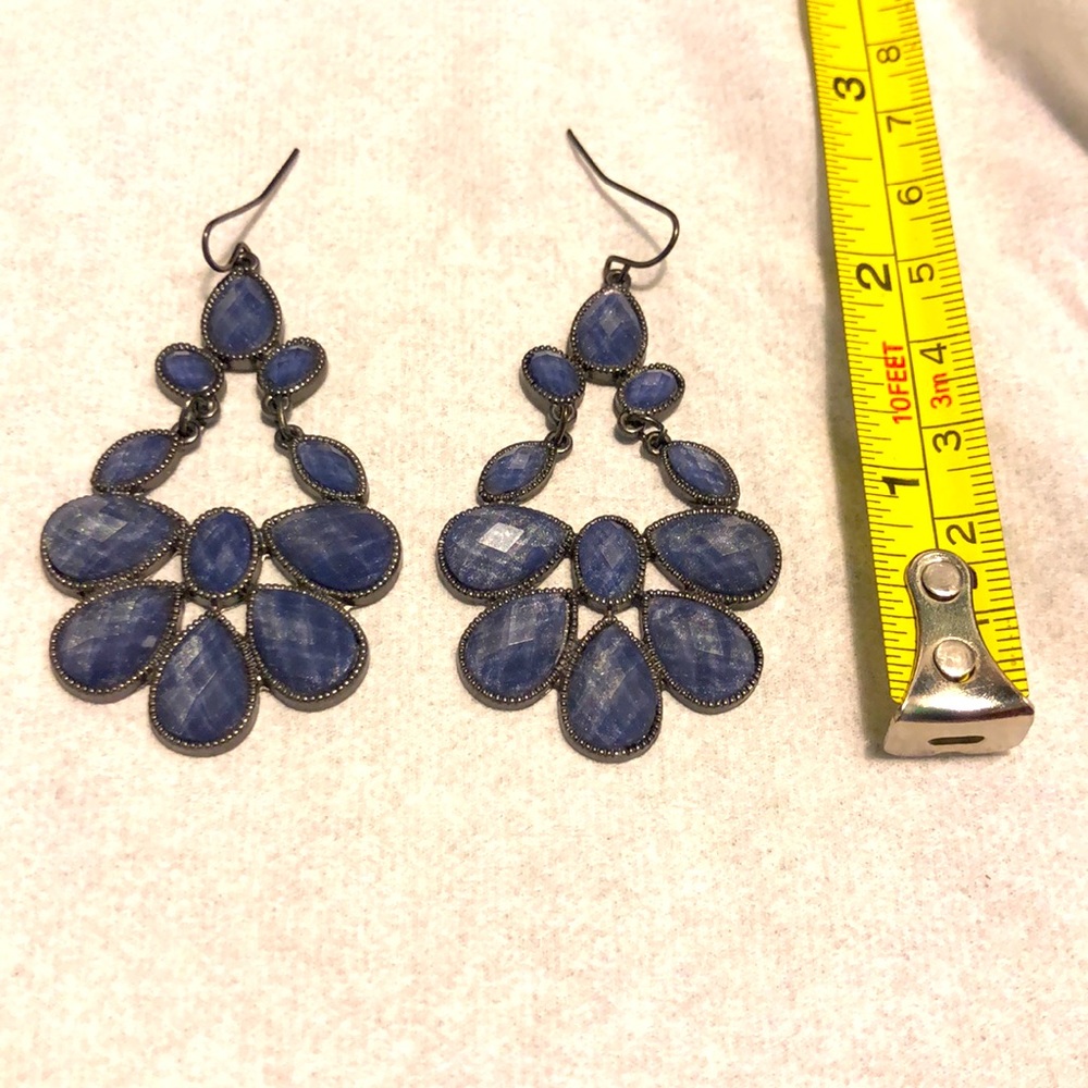 H&M purple dangle earrings